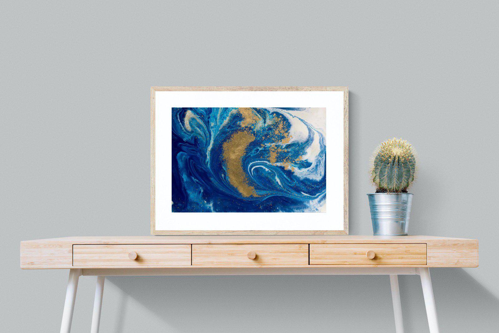 Liquid Marble-Wall_Art-80 x 60cm-Framed Print-Wood-Pixalot