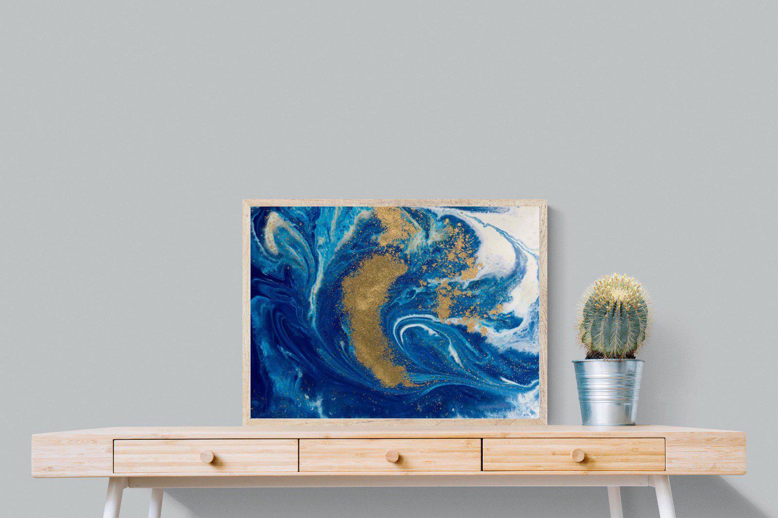 Liquid Marble-Wall_Art-80 x 60cm-Mounted Canvas-Wood-Pixalot
