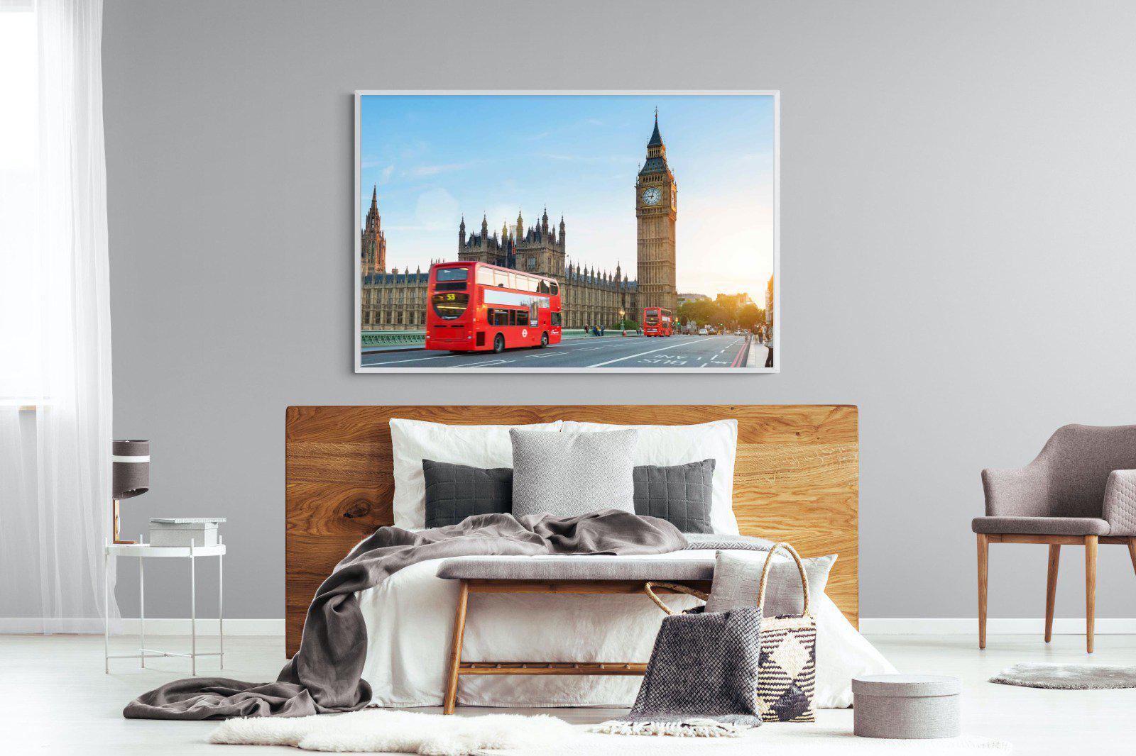 London Bridge-Wall_Art-150 x 100cm-Mounted Canvas-White-Pixalot