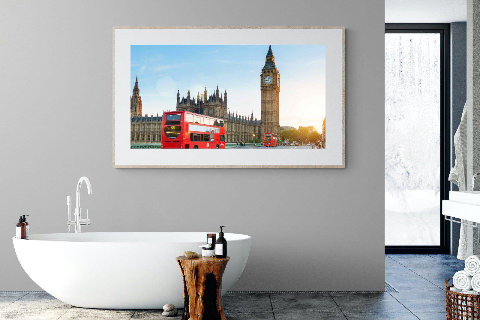 London Bridge-Wall_Art-180 x 110cm-Framed Print-Wood-Pixalot