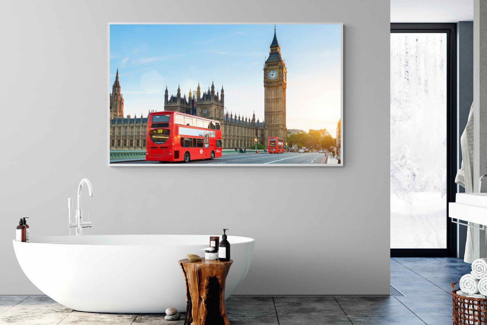 London Bridge-Wall_Art-180 x 110cm-Mounted Canvas-White-Pixalot