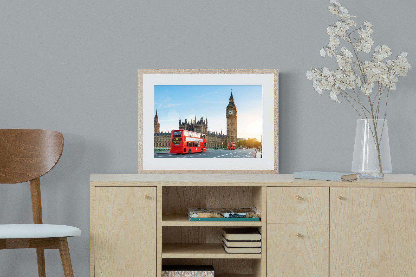 London Bridge-Wall_Art-60 x 45cm-Framed Print-Wood-Pixalot