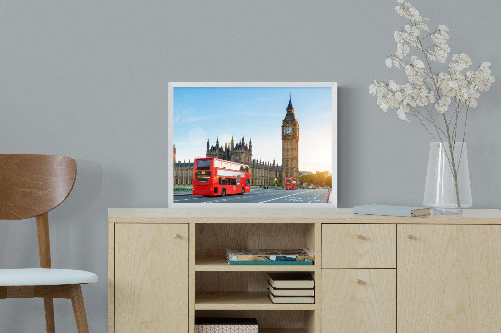 London Bridge-Wall_Art-60 x 45cm-Mounted Canvas-White-Pixalot