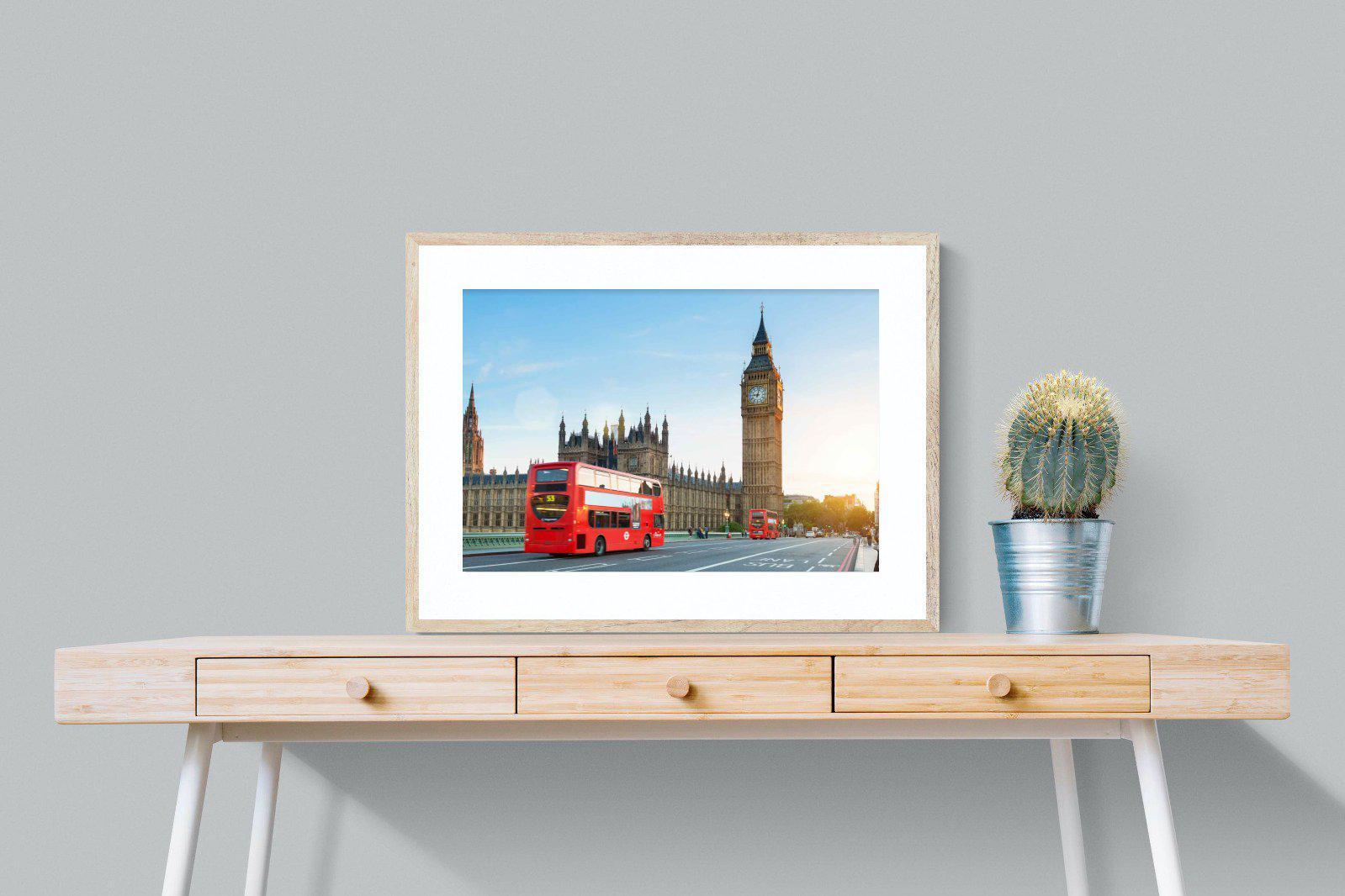 London Bridge-Wall_Art-80 x 60cm-Framed Print-Wood-Pixalot