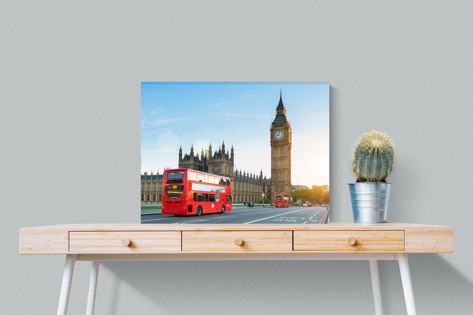 London Bridge-Wall_Art-80 x 60cm-Mounted Canvas-No Frame-Pixalot