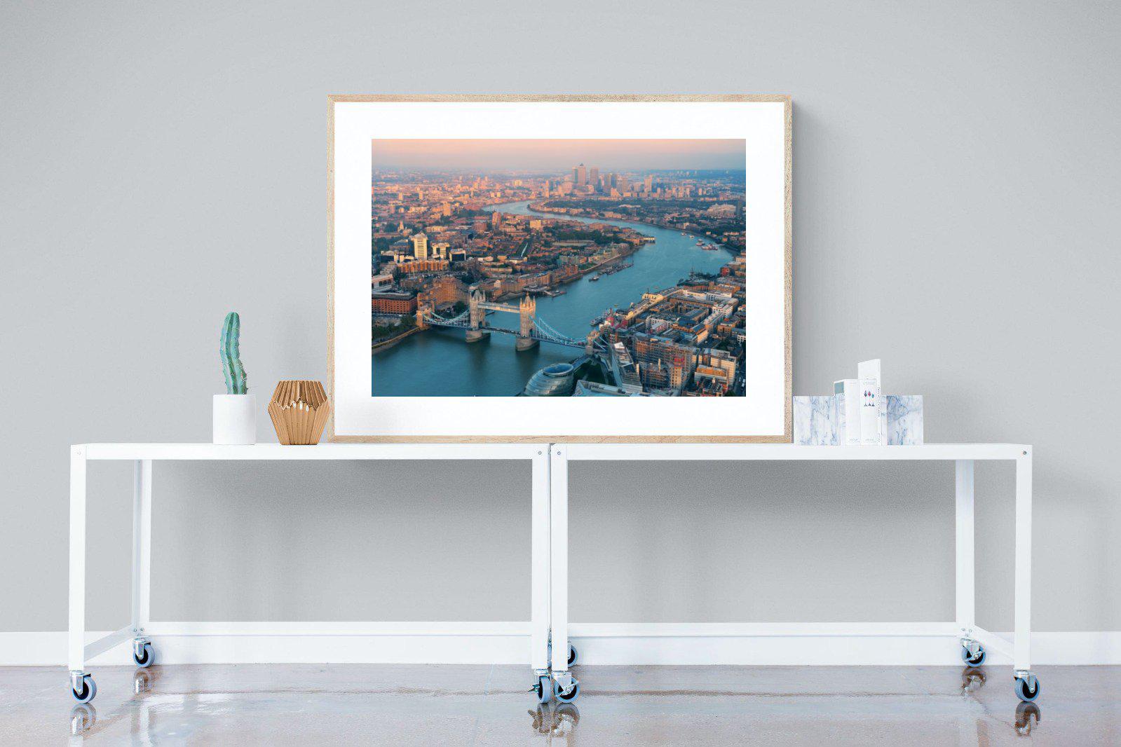 London-Wall_Art-120 x 90cm-Framed Print-Wood-Pixalot