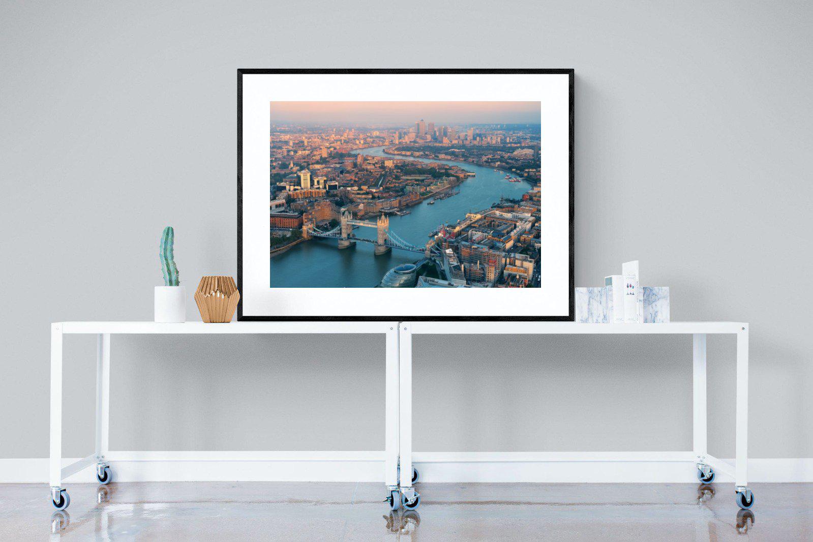 London-Wall_Art-120 x 90cm-Framed Print-Black-Pixalot