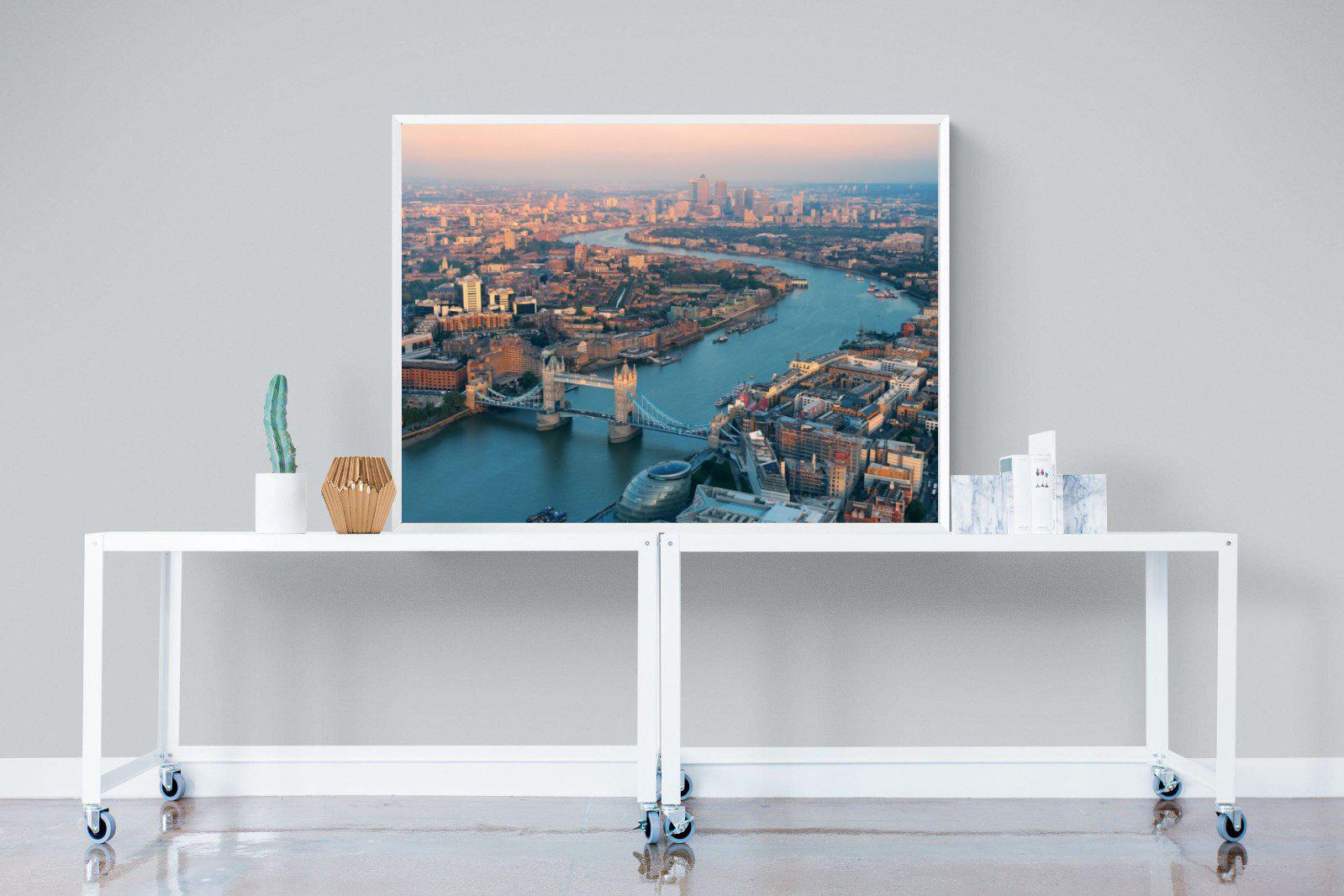 London-Wall_Art-120 x 90cm-Mounted Canvas-White-Pixalot