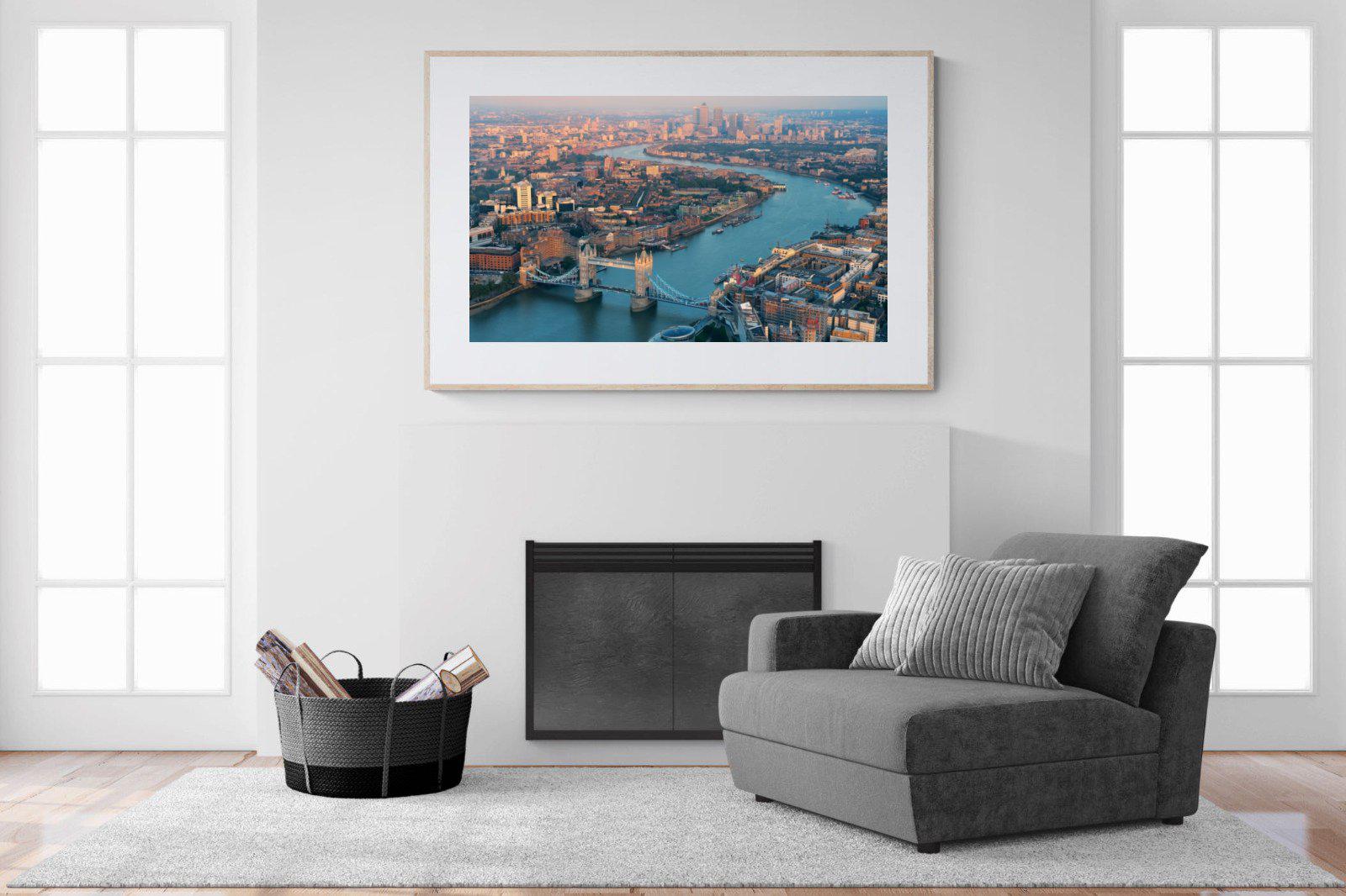 London-Wall_Art-150 x 100cm-Framed Print-Wood-Pixalot