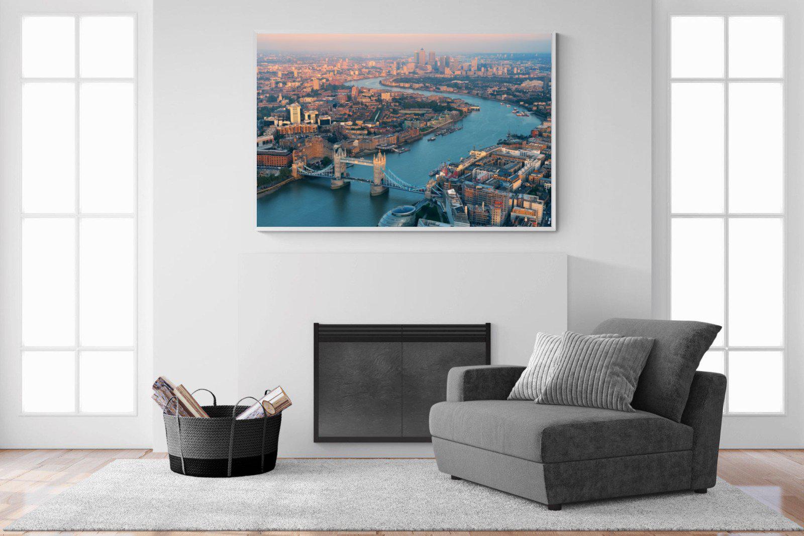 London-Wall_Art-150 x 100cm-Mounted Canvas-White-Pixalot