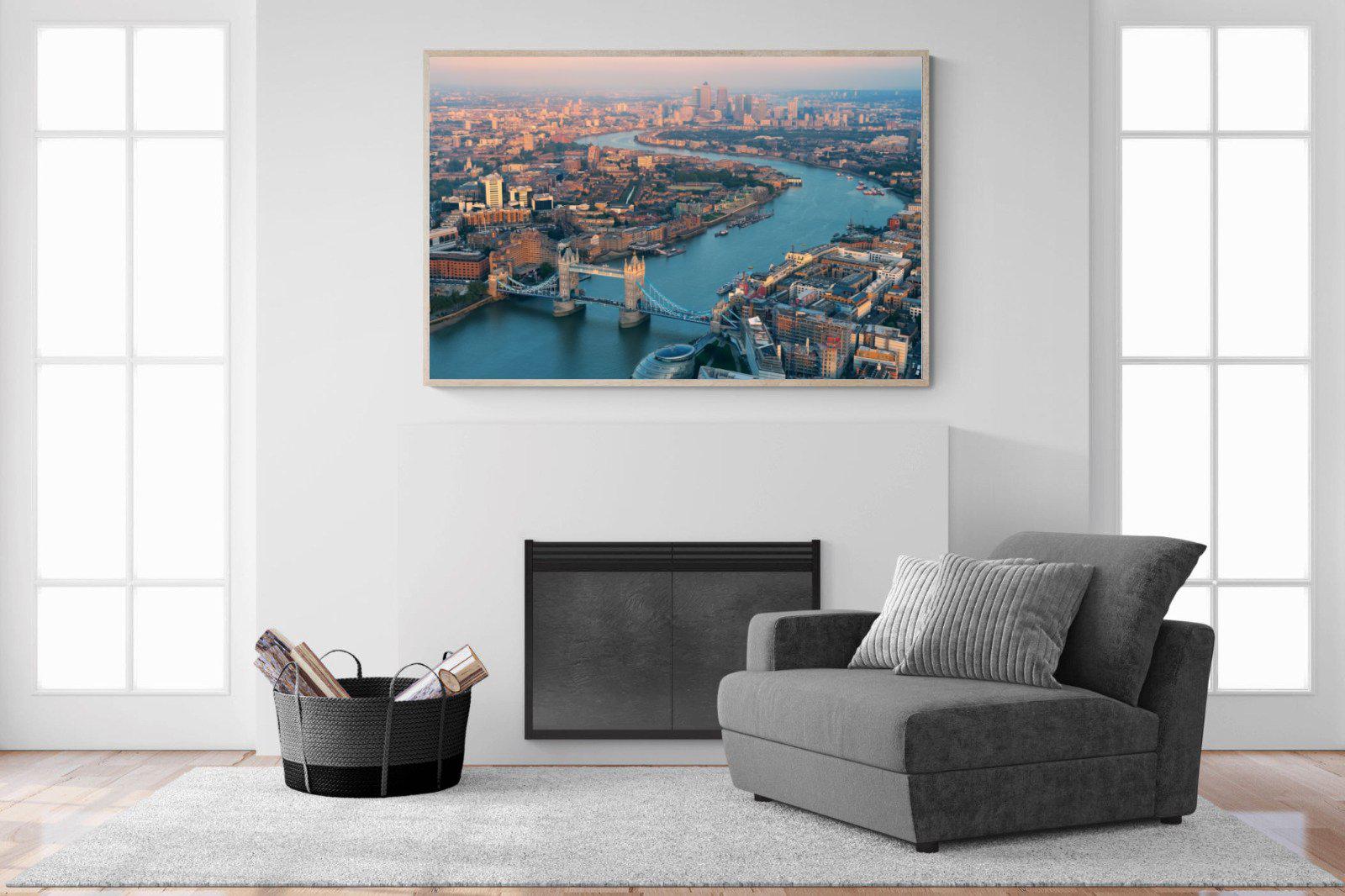 London-Wall_Art-150 x 100cm-Mounted Canvas-Wood-Pixalot