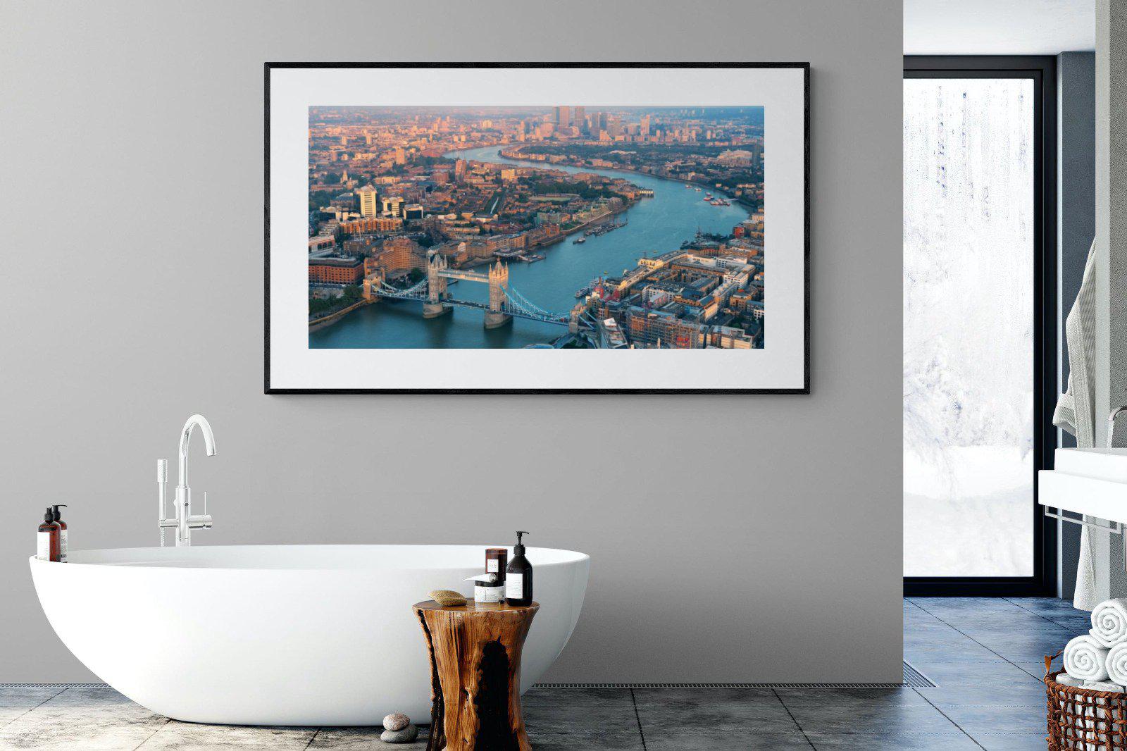London-Wall_Art-180 x 110cm-Framed Print-Black-Pixalot
