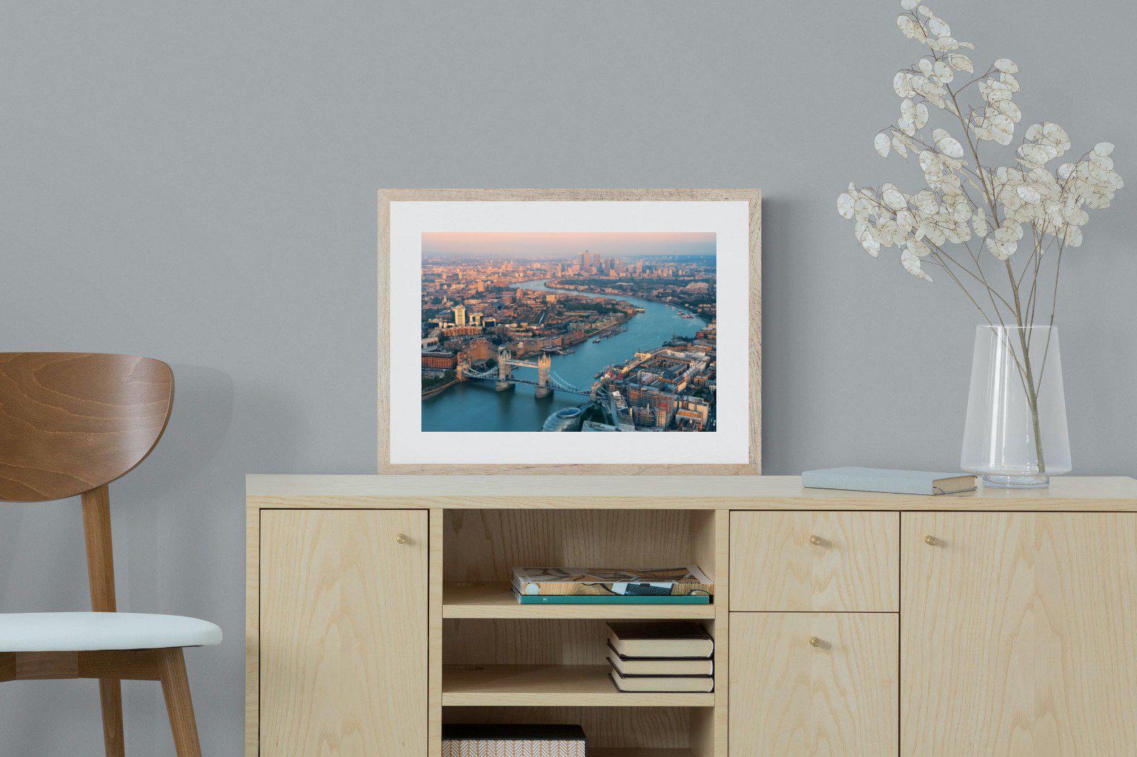 London-Wall_Art-60 x 45cm-Framed Print-Wood-Pixalot