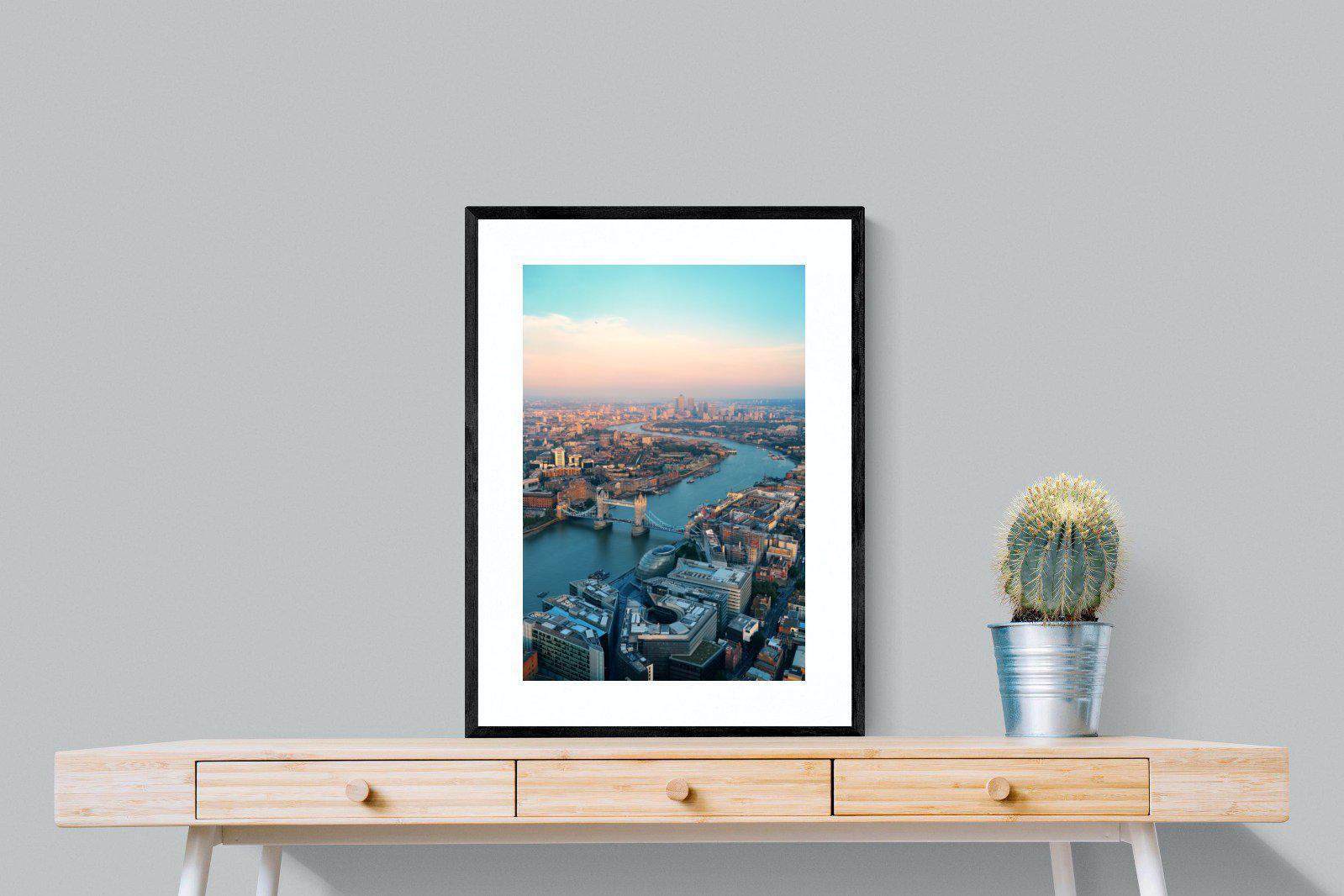 London-Wall_Art-60 x 80cm-Framed Print-Black-Pixalot