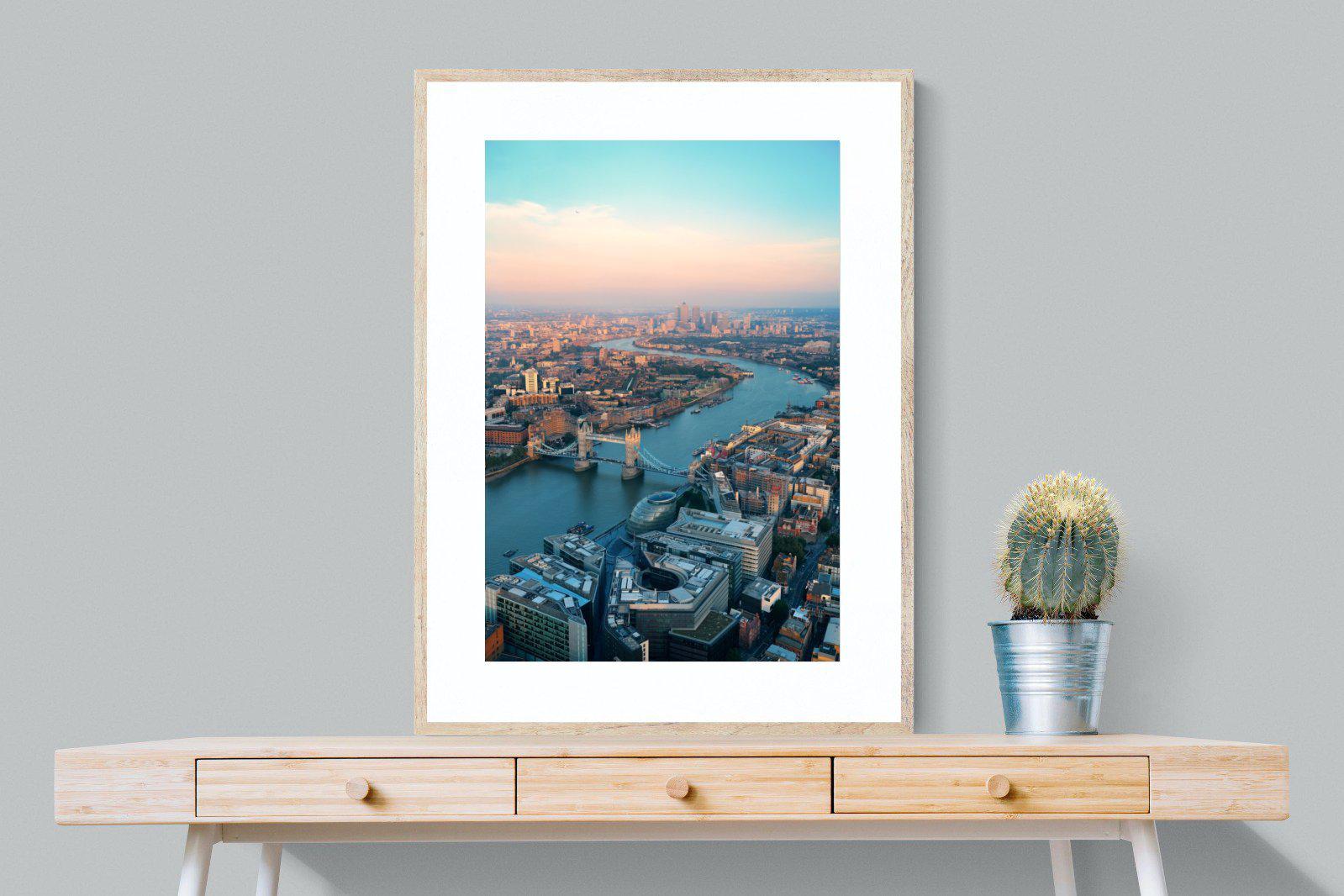 London-Wall_Art-75 x 100cm-Framed Print-Wood-Pixalot