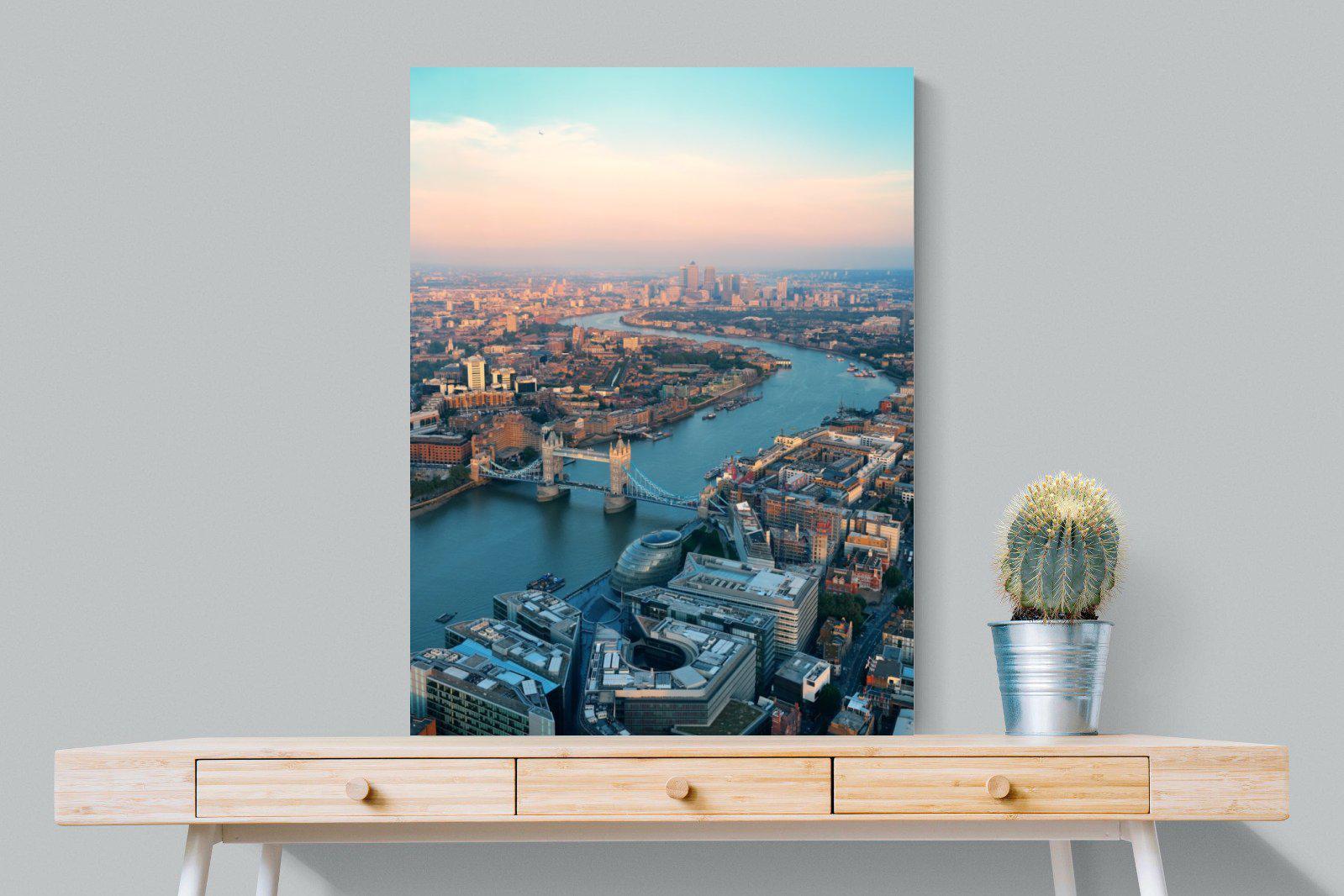 London-Wall_Art-75 x 100cm-Mounted Canvas-No Frame-Pixalot