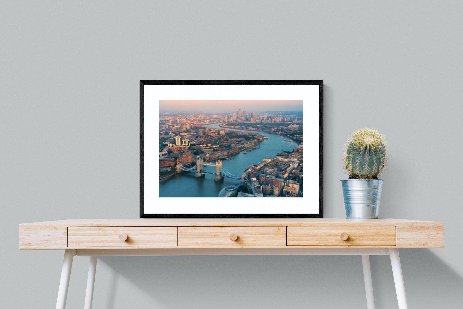 London-Wall_Art-80 x 60cm-Framed Print-Black-Pixalot