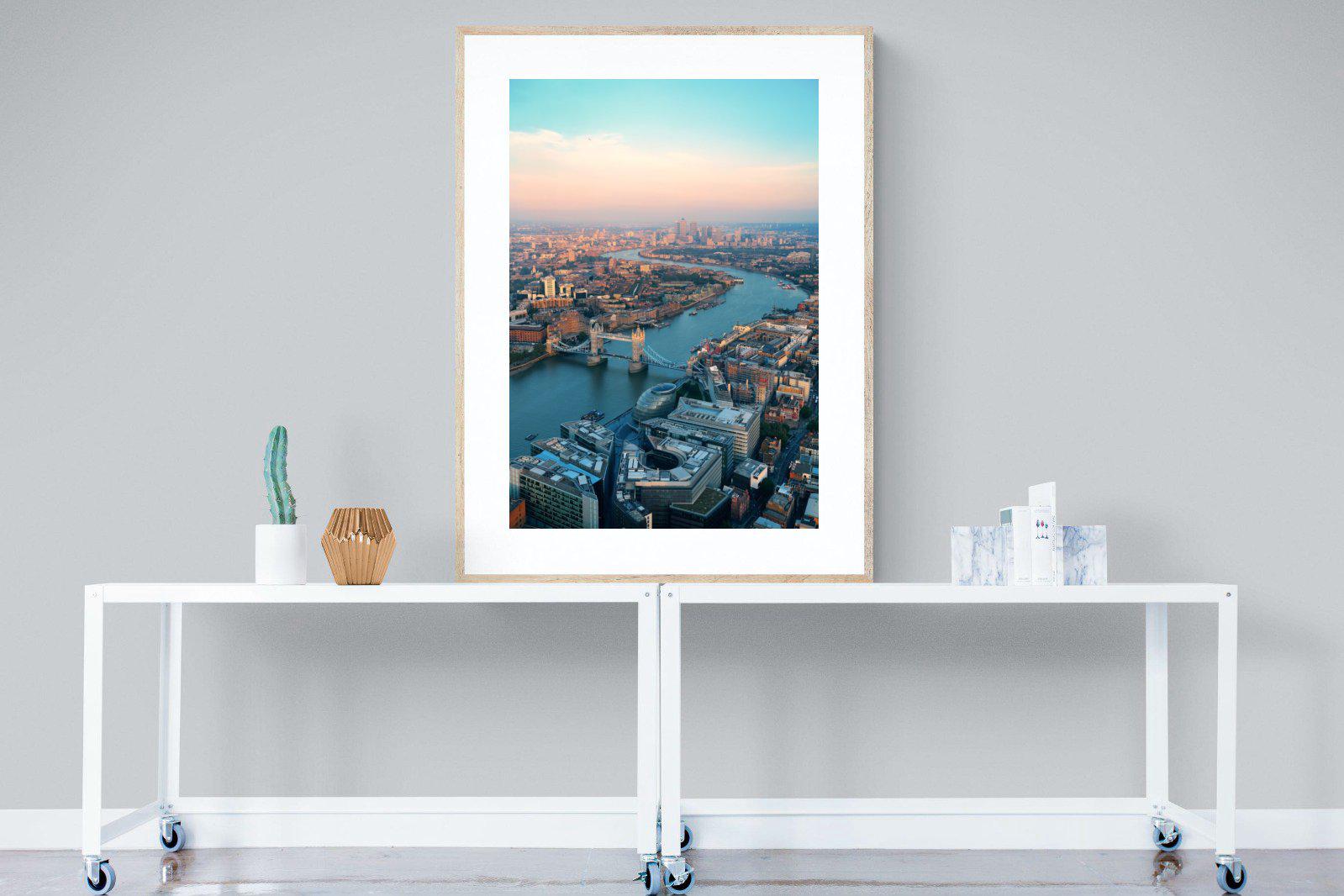 London-Wall_Art-90 x 120cm-Framed Print-Wood-Pixalot