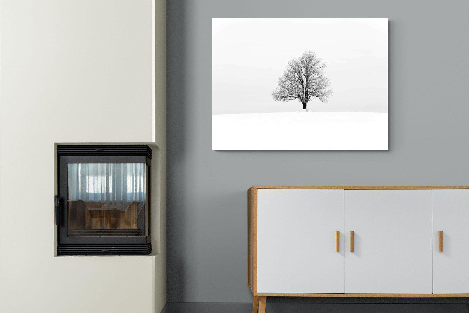 Lone Tree-Wall_Art-100 x 75cm-Mounted Canvas-No Frame-Pixalot