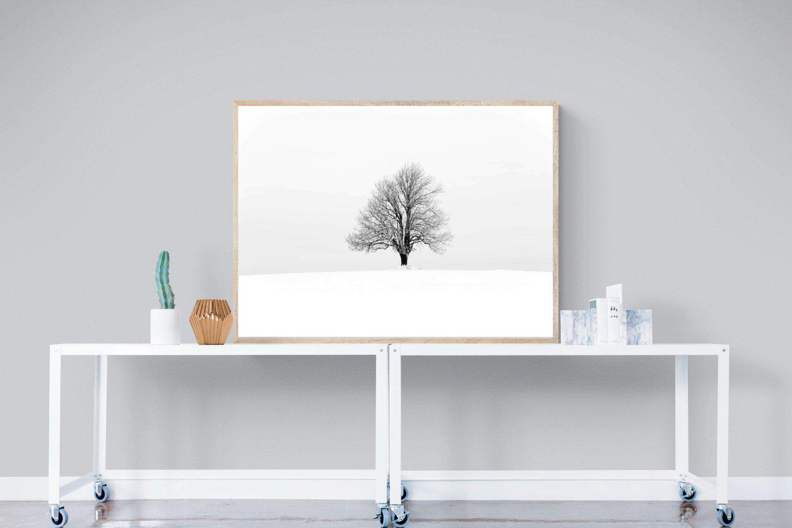 Lone Tree-Wall_Art-120 x 90cm-Mounted Canvas-Wood-Pixalot