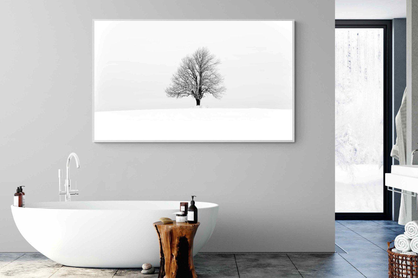 Lone Tree-Wall_Art-180 x 110cm-Mounted Canvas-White-Pixalot