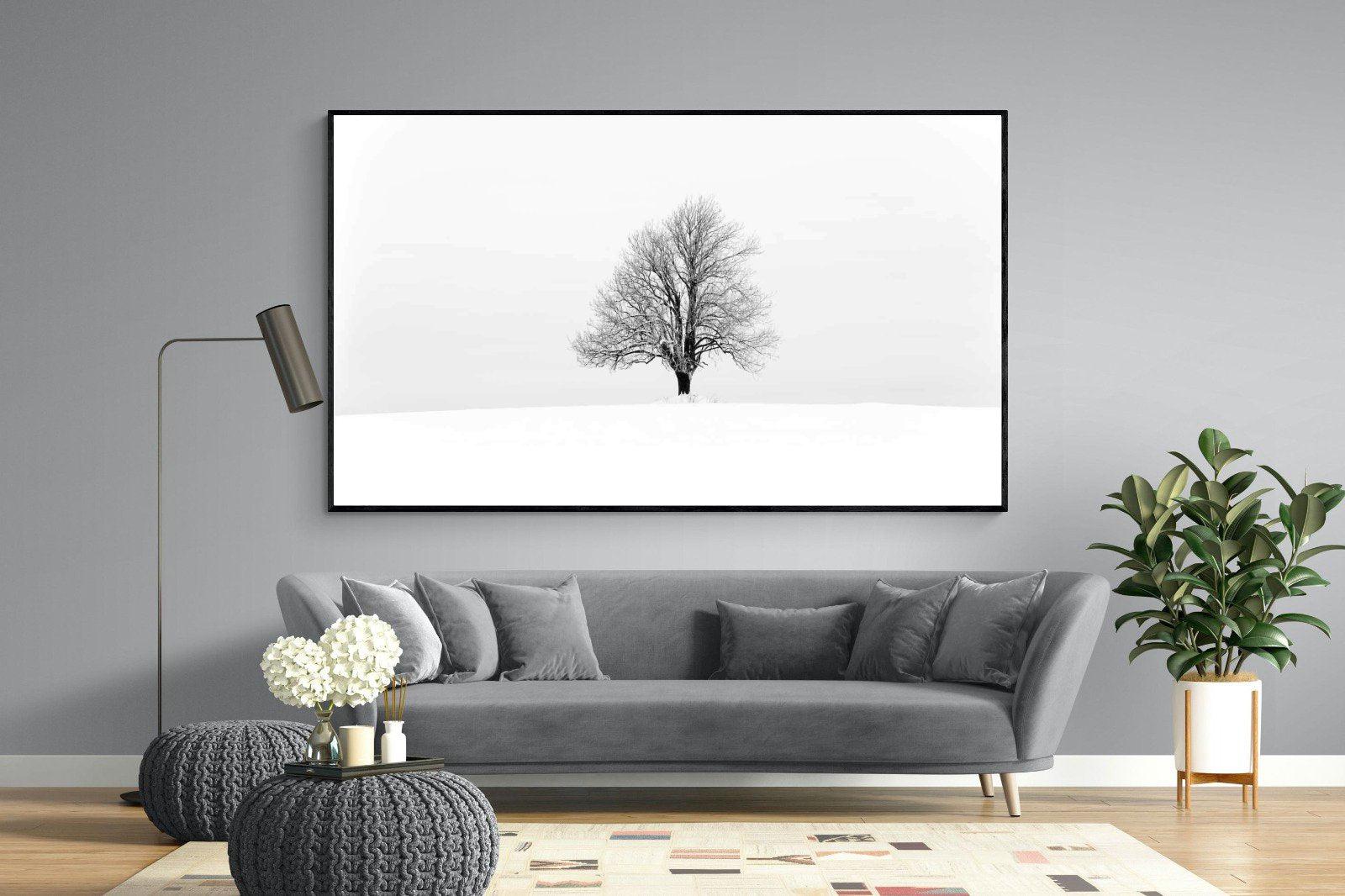 Lone Tree-Wall_Art-220 x 130cm-Mounted Canvas-Black-Pixalot