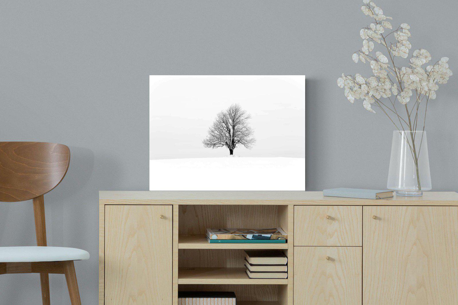 Lone Tree-Wall_Art-60 x 45cm-Mounted Canvas-No Frame-Pixalot