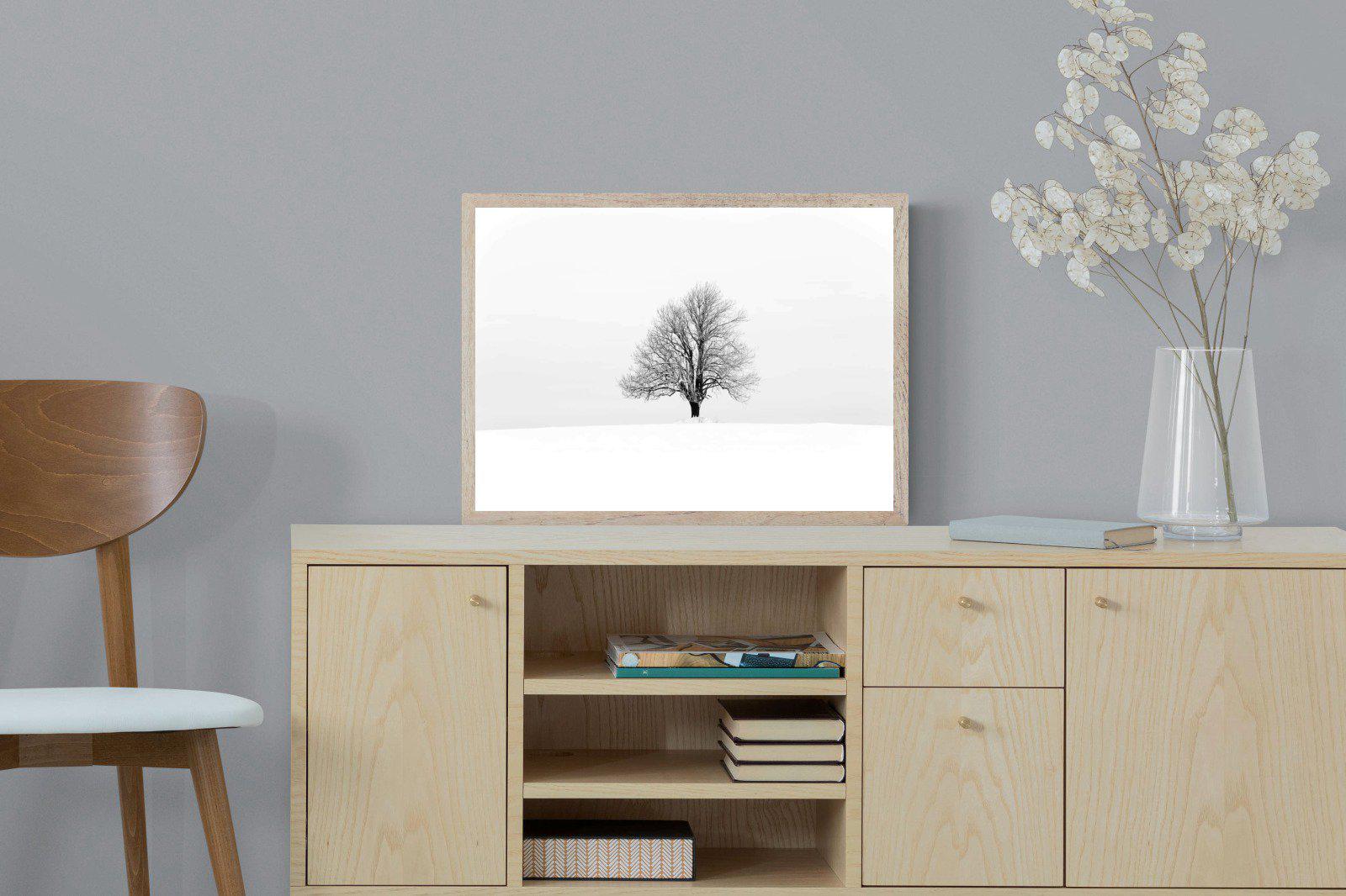 Lone Tree-Wall_Art-60 x 45cm-Mounted Canvas-Wood-Pixalot
