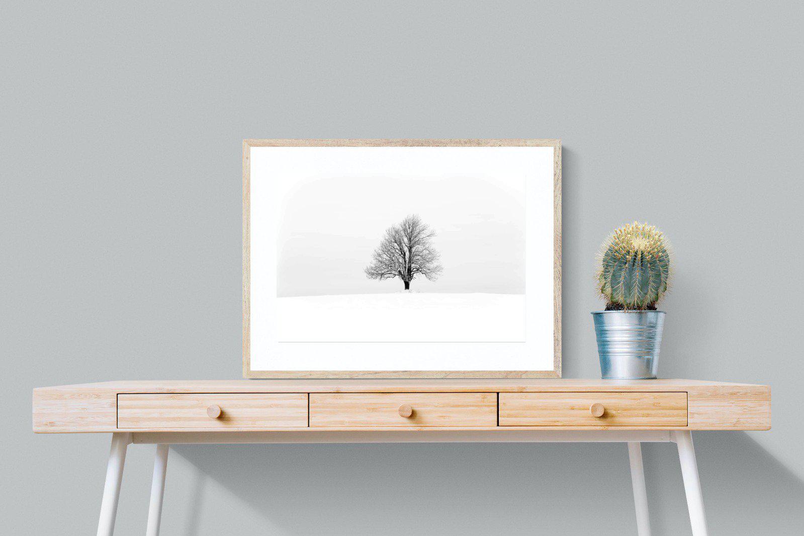 Lone Tree-Wall_Art-80 x 60cm-Framed Print-Wood-Pixalot