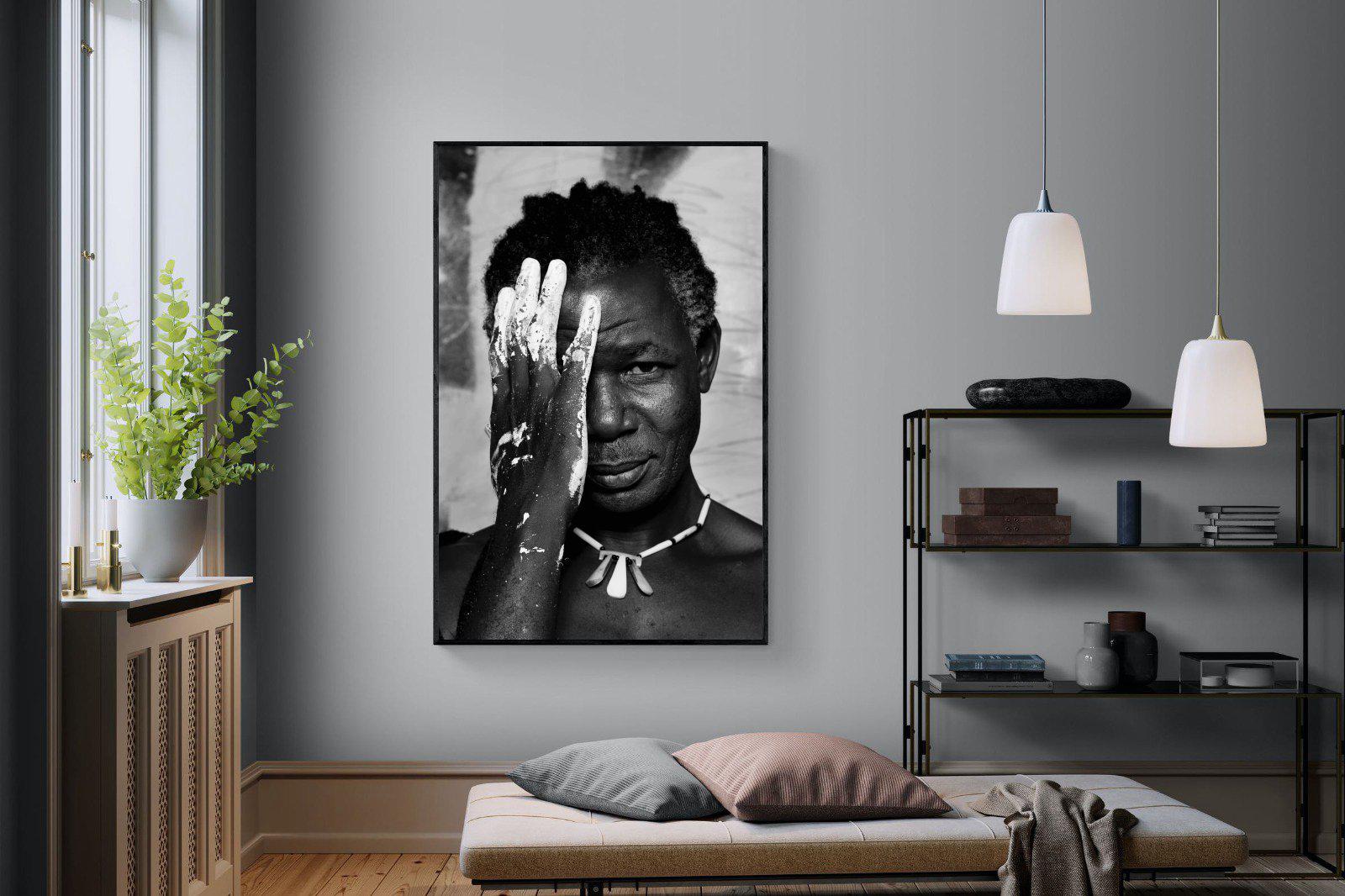 Look of an Artist-Wall_Art-120 x 180cm-Mounted Canvas-Black-Pixalot
