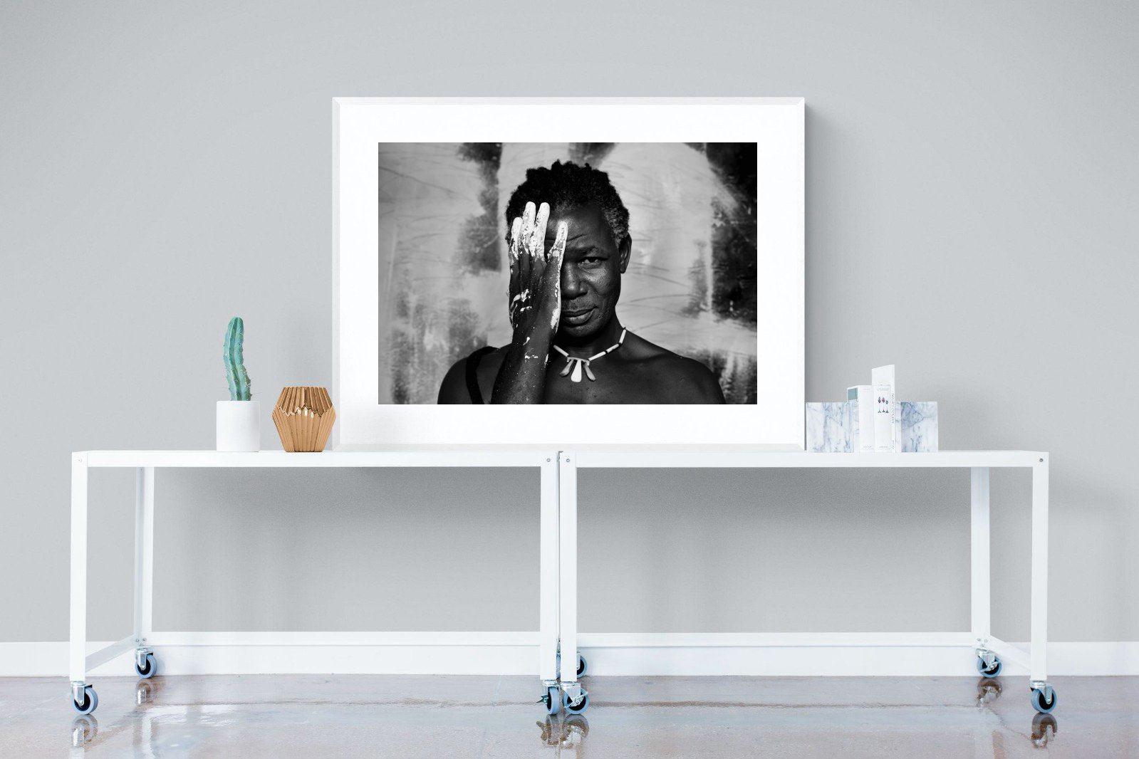 Look of an Artist-Wall_Art-120 x 90cm-Framed Print-White-Pixalot