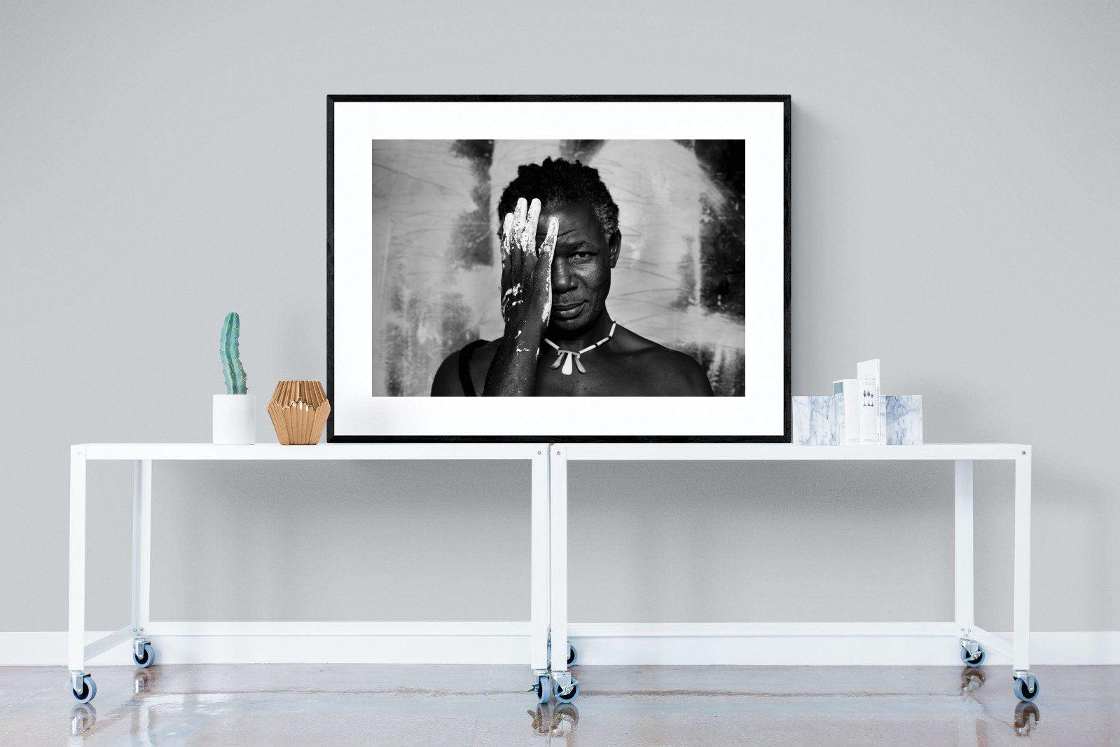 Look of an Artist-Wall_Art-120 x 90cm-Framed Print-Black-Pixalot