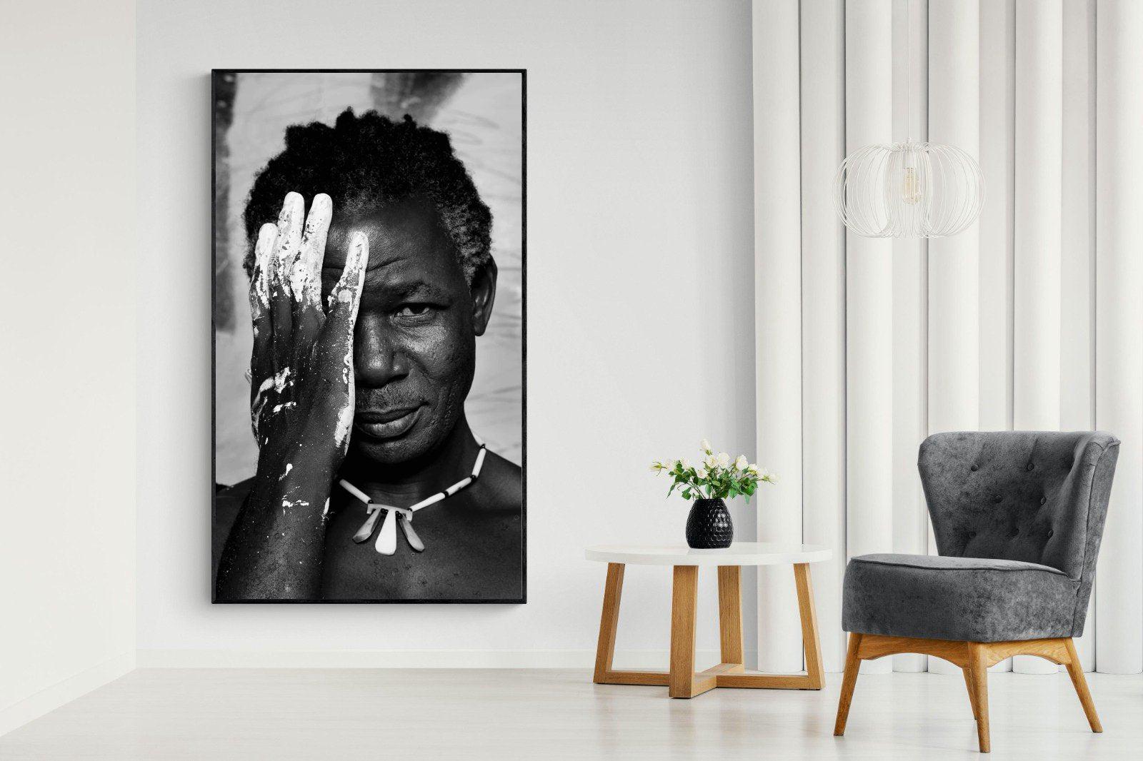 Look of an Artist-Wall_Art-130 x 220cm-Mounted Canvas-Black-Pixalot