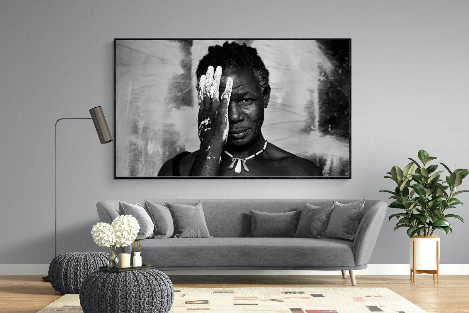 Look of an Artist-Wall_Art-220 x 130cm-Mounted Canvas-Black-Pixalot