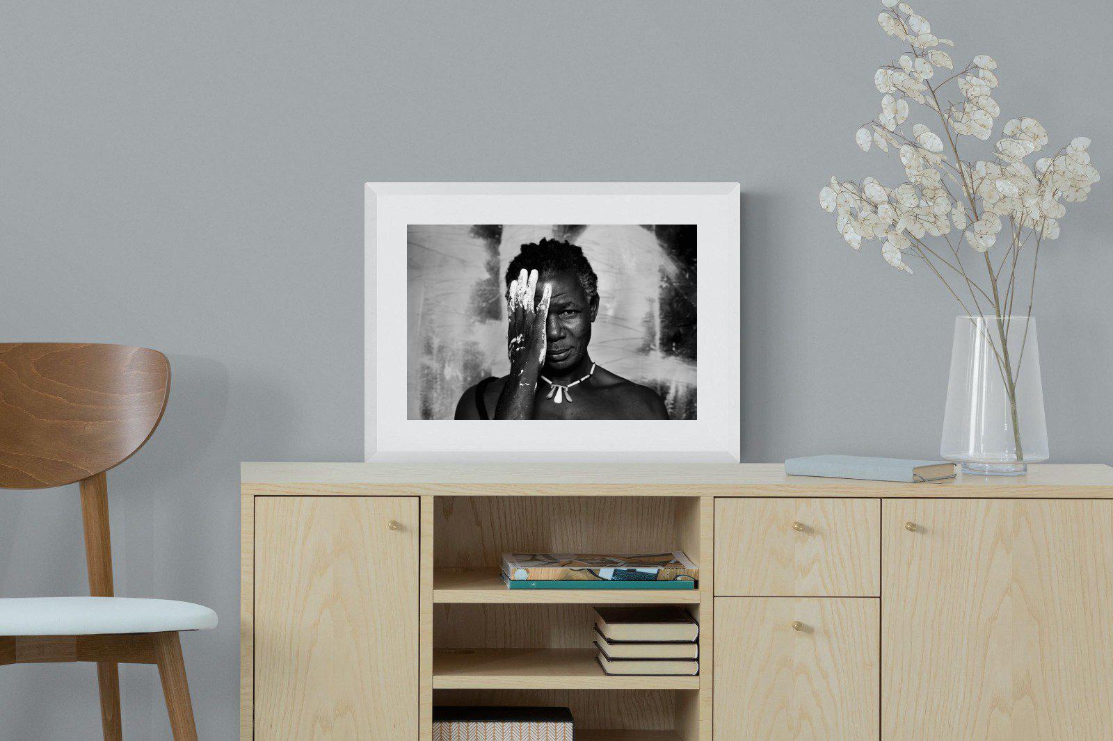 Look of an Artist-Wall_Art-60 x 45cm-Framed Print-White-Pixalot