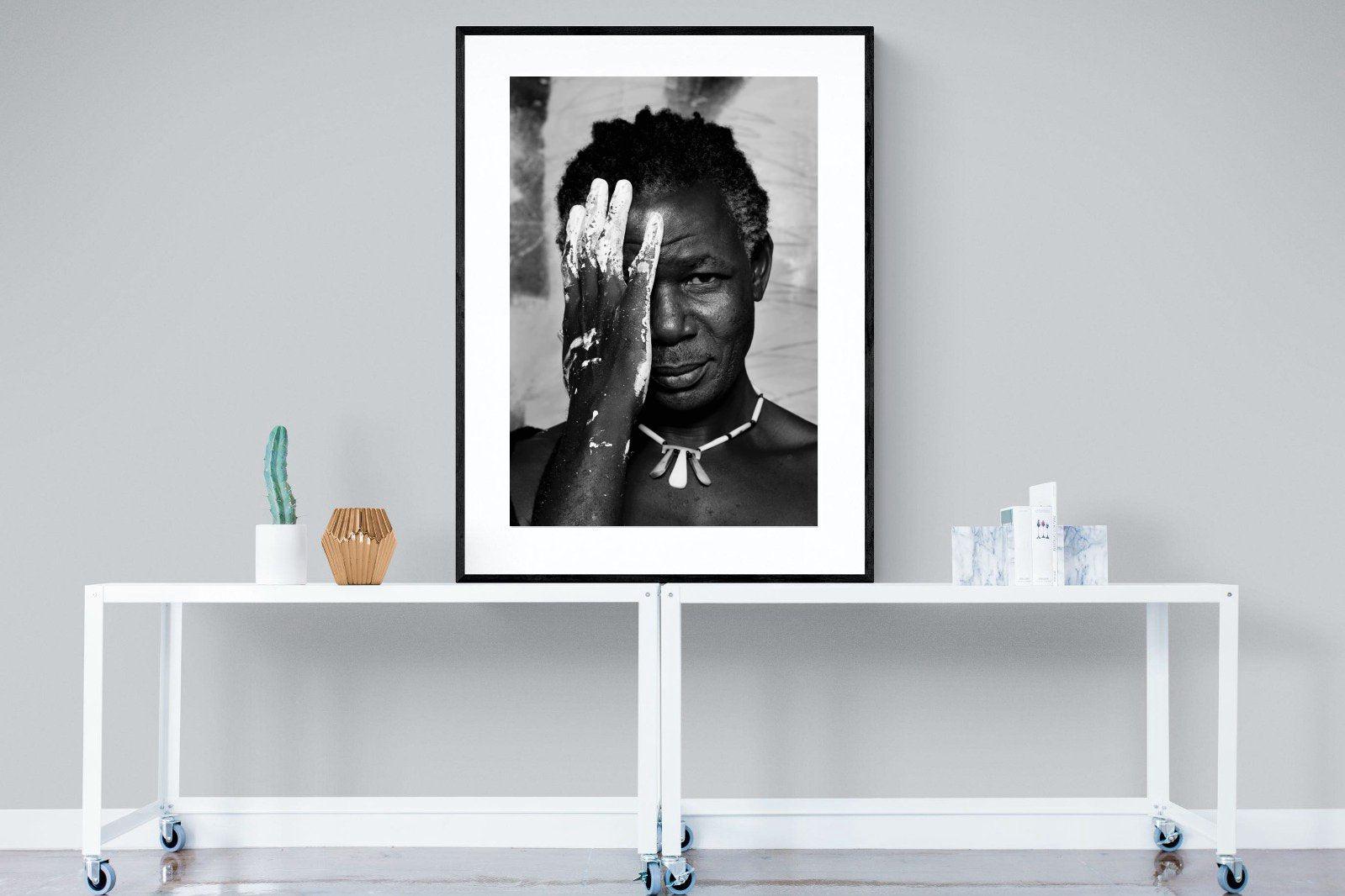 Look of an Artist-Wall_Art-90 x 120cm-Framed Print-Black-Pixalot