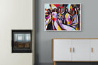 Lounging Ladies-Wall_Art-100 x 75cm-Mounted Canvas-White-Pixalot