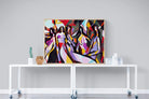 Lounging Ladies-Wall_Art-120 x 90cm-Mounted Canvas-Wood-Pixalot