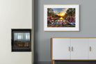 Love Bridge-Wall_Art-100 x 75cm-Framed Print-Wood-Pixalot