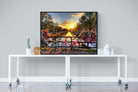 Love Bridge-Wall_Art-120 x 90cm-Mounted Canvas-Black-Pixalot