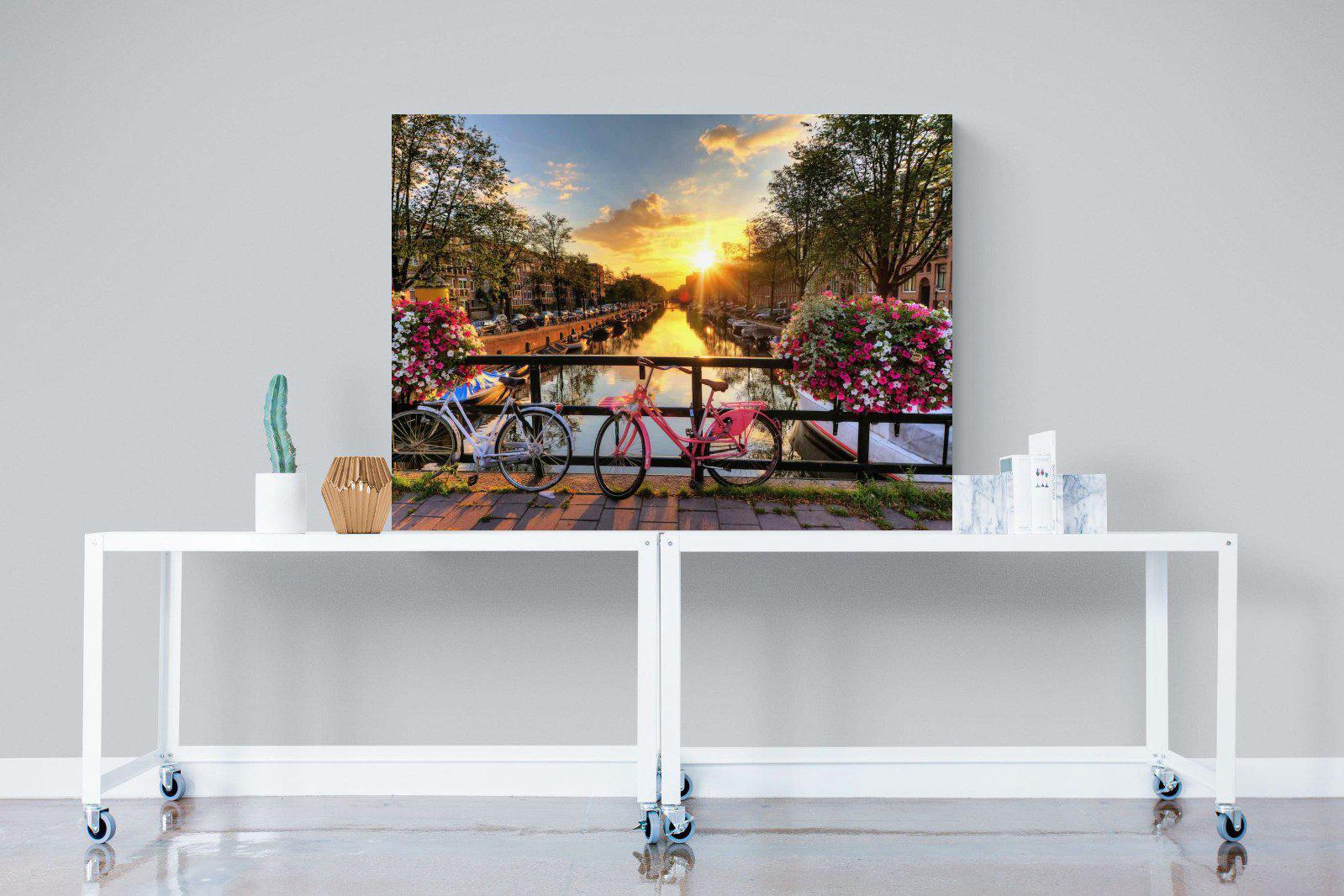 Love Bridge-Wall_Art-120 x 90cm-Mounted Canvas-No Frame-Pixalot