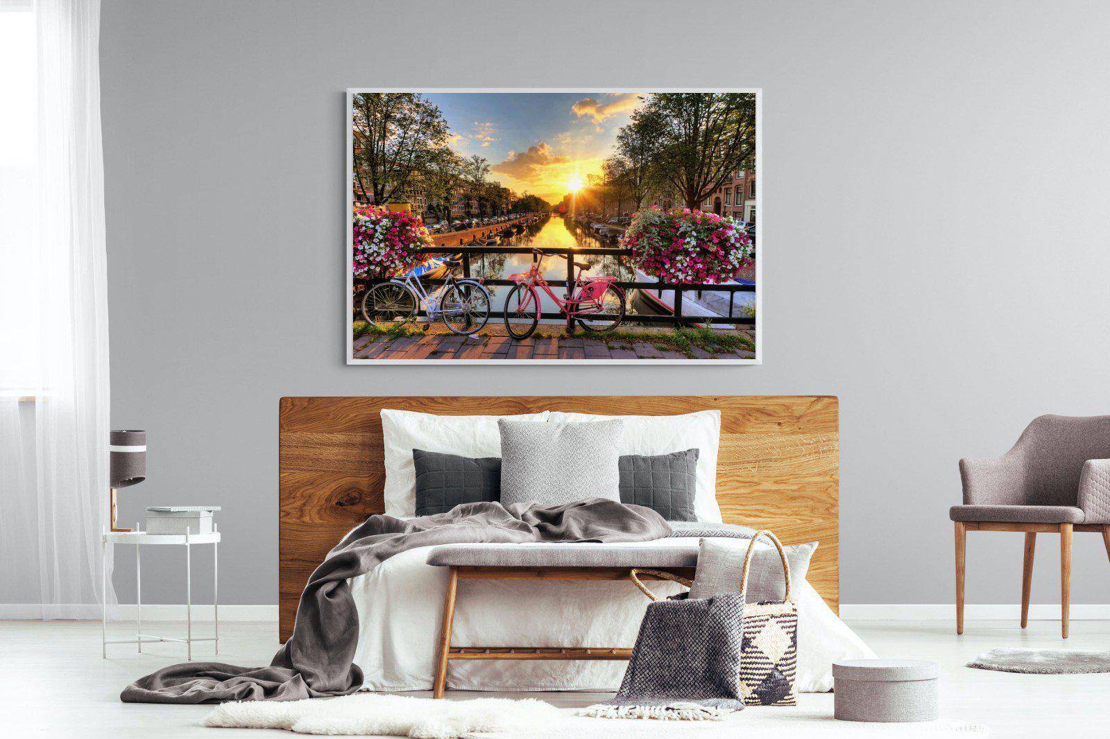 Love Bridge-Wall_Art-150 x 100cm-Mounted Canvas-White-Pixalot