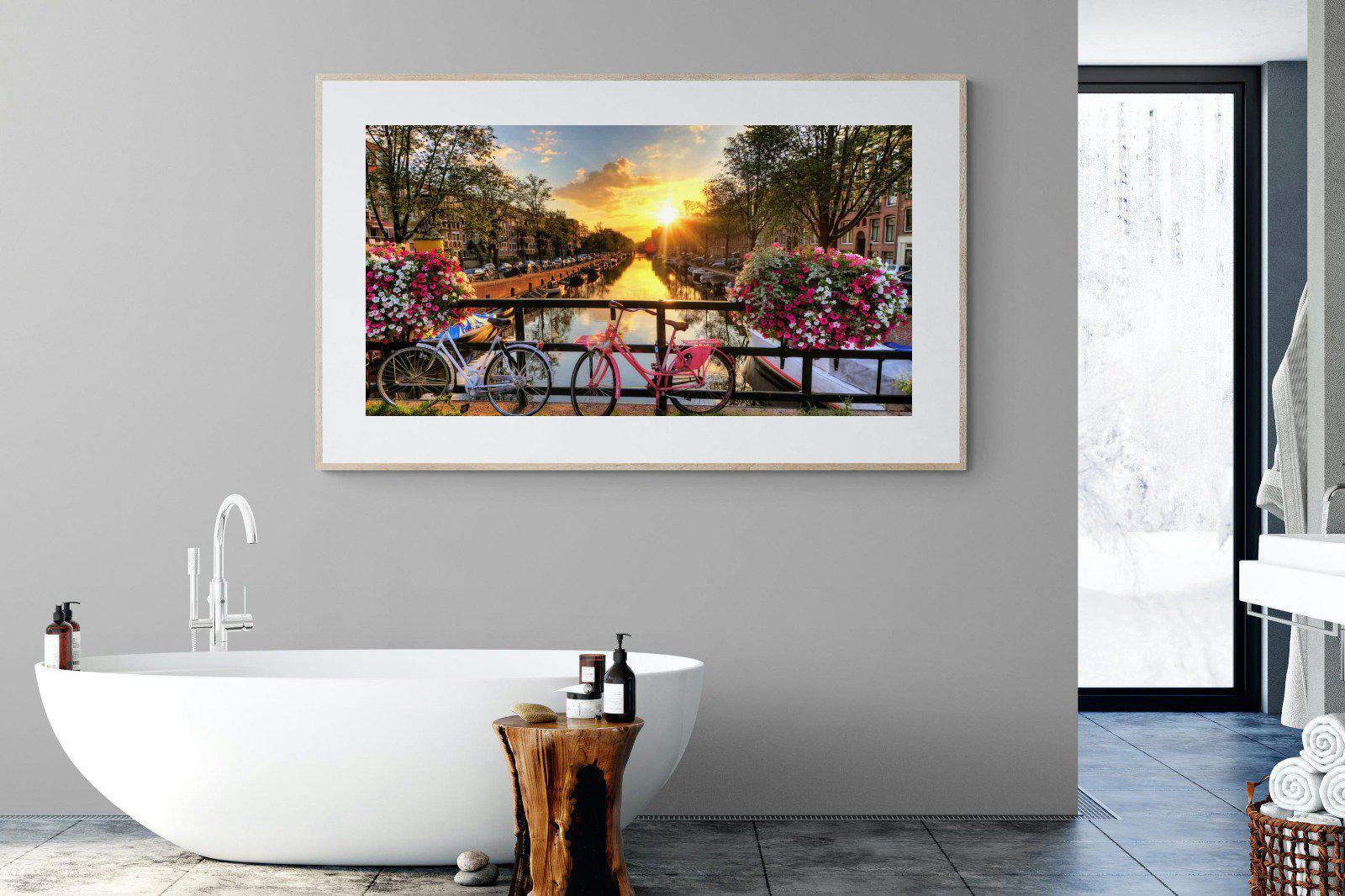 Love Bridge-Wall_Art-180 x 110cm-Framed Print-Wood-Pixalot