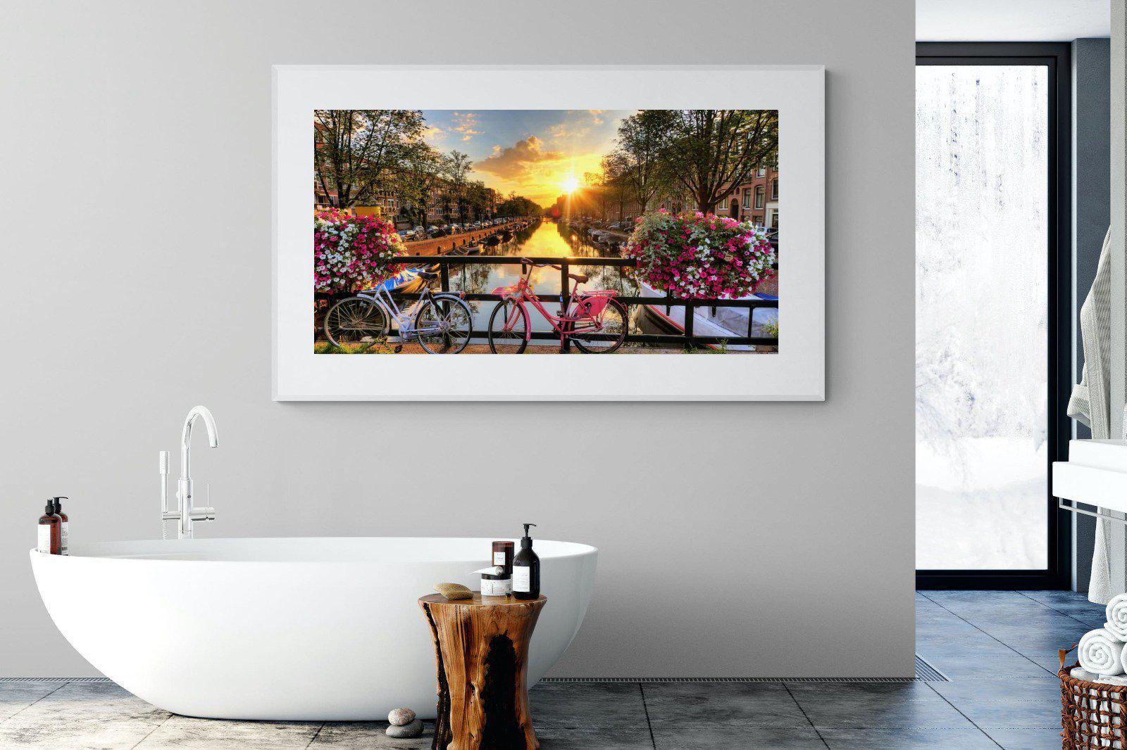 Love Bridge-Wall_Art-180 x 110cm-Framed Print-White-Pixalot