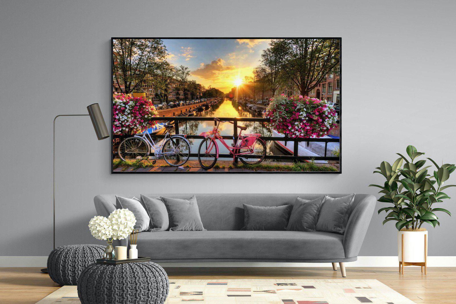 Love Bridge-Wall_Art-220 x 130cm-Mounted Canvas-Black-Pixalot