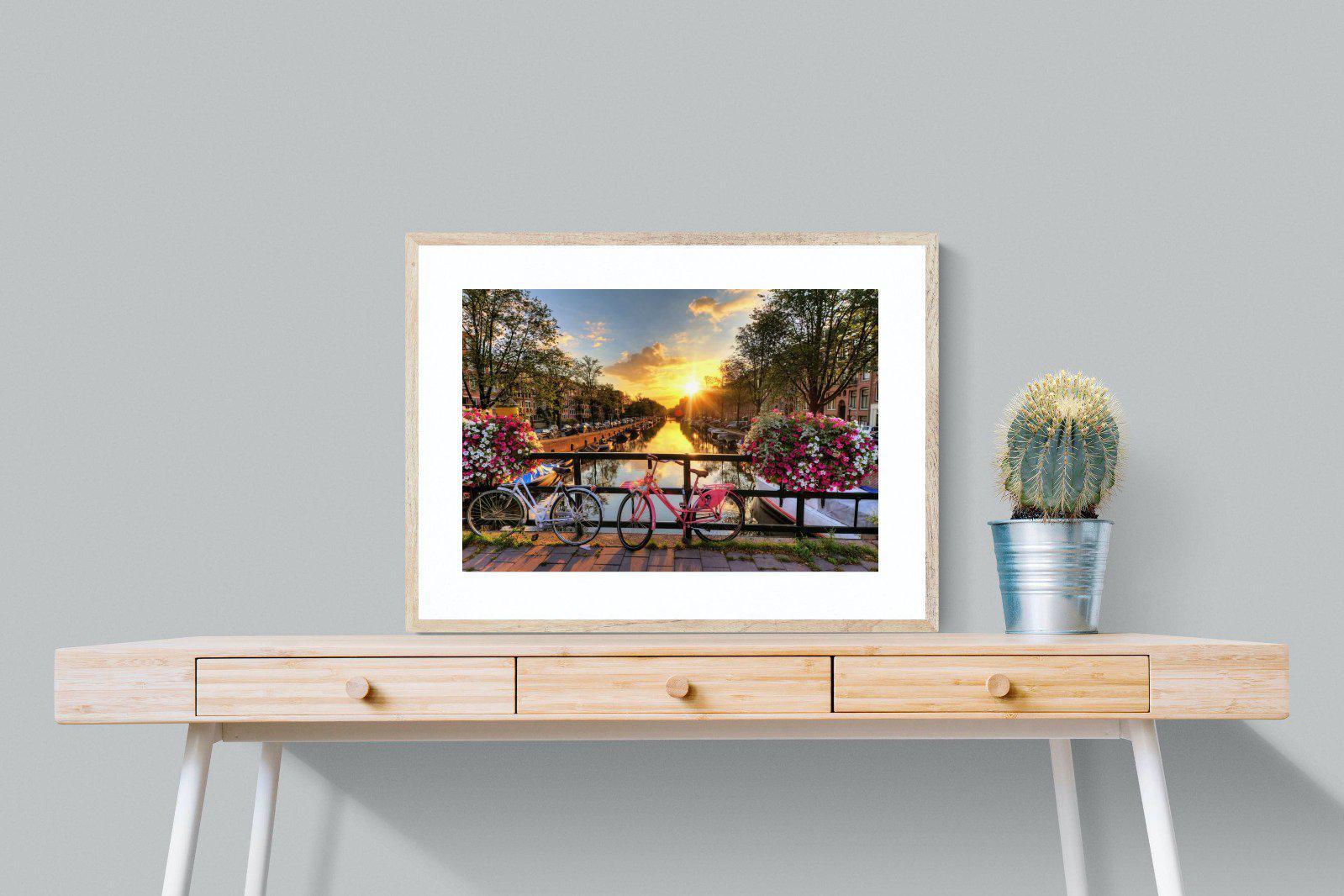 Love Bridge-Wall_Art-80 x 60cm-Framed Print-Wood-Pixalot