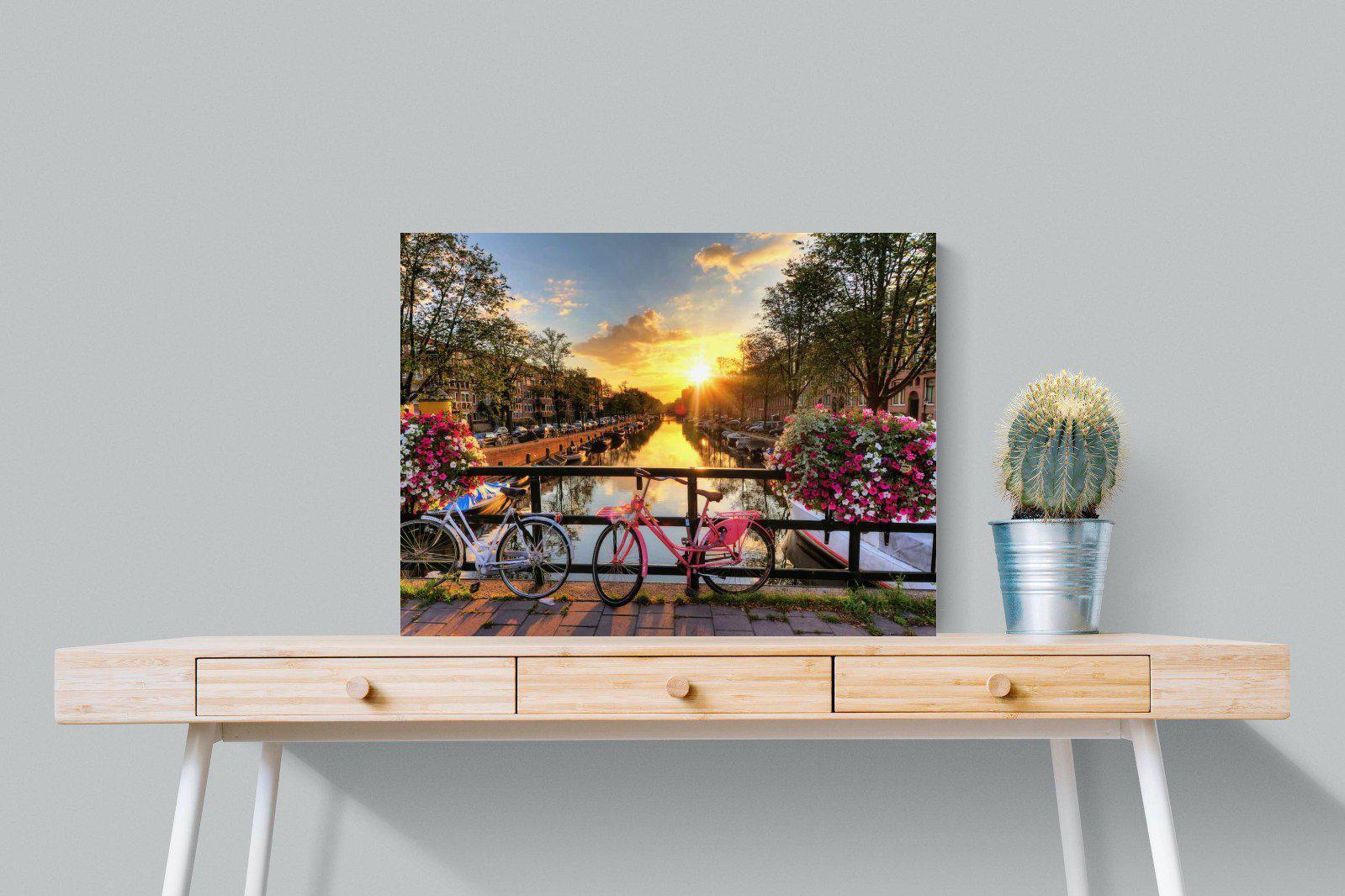 Love Bridge-Wall_Art-80 x 60cm-Mounted Canvas-No Frame-Pixalot