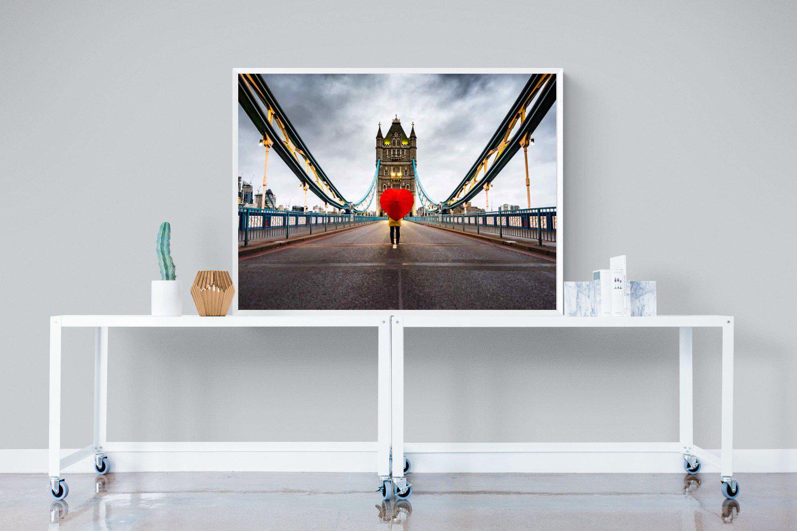 Love London-Wall_Art-120 x 90cm-Mounted Canvas-White-Pixalot