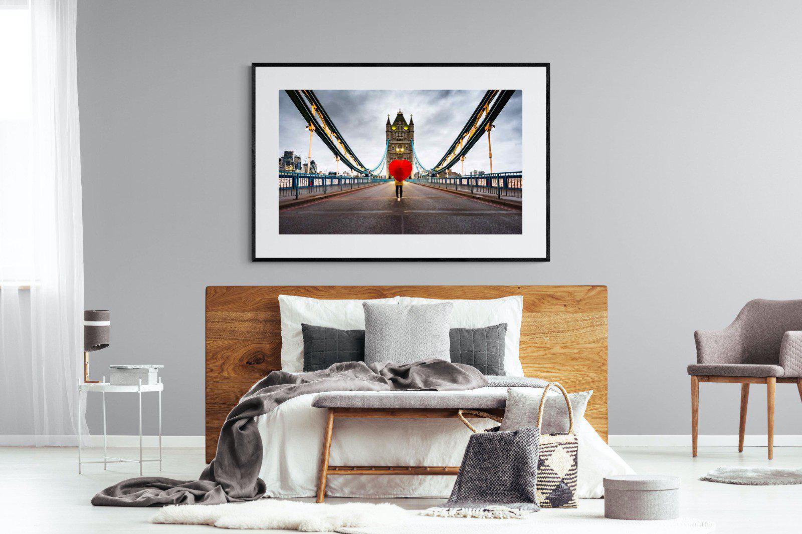 Love London-Wall_Art-150 x 100cm-Framed Print-Black-Pixalot