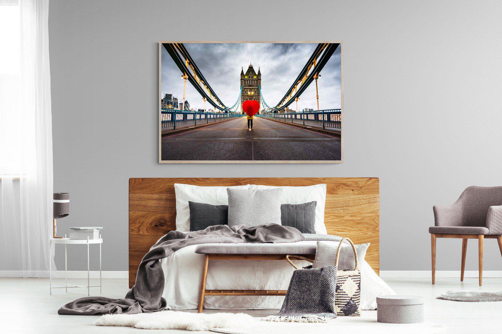 Love London-Wall_Art-150 x 100cm-Mounted Canvas-Wood-Pixalot